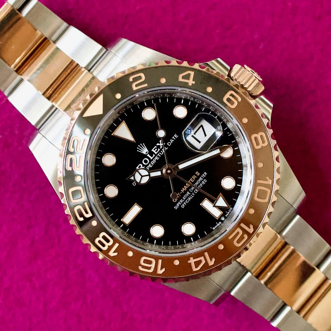 Gmt rose gold two on sale tone