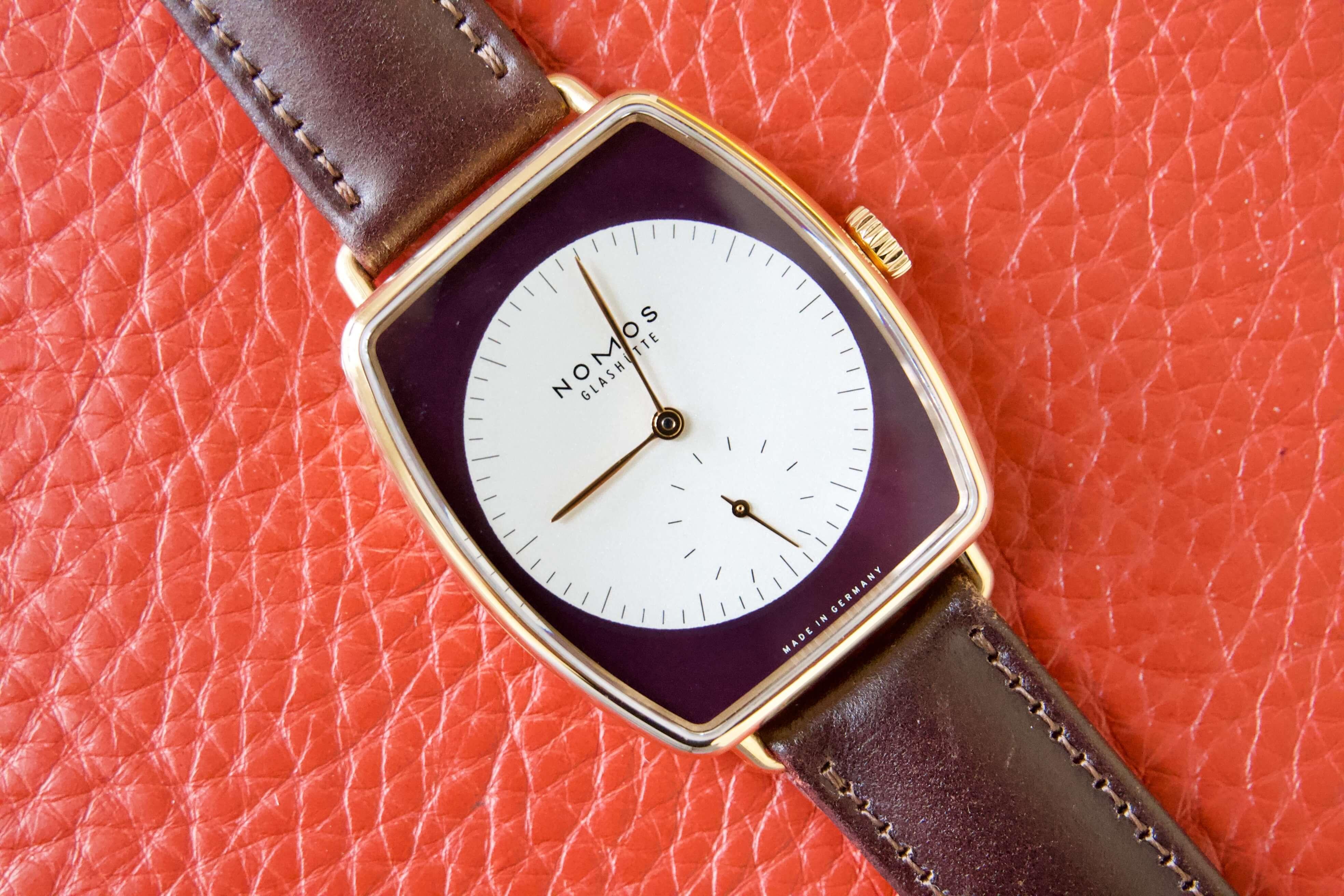 SOLD OUT NOMOS LUX Zobel 18K Solid Rose Gold Ref. 942 Tonneau