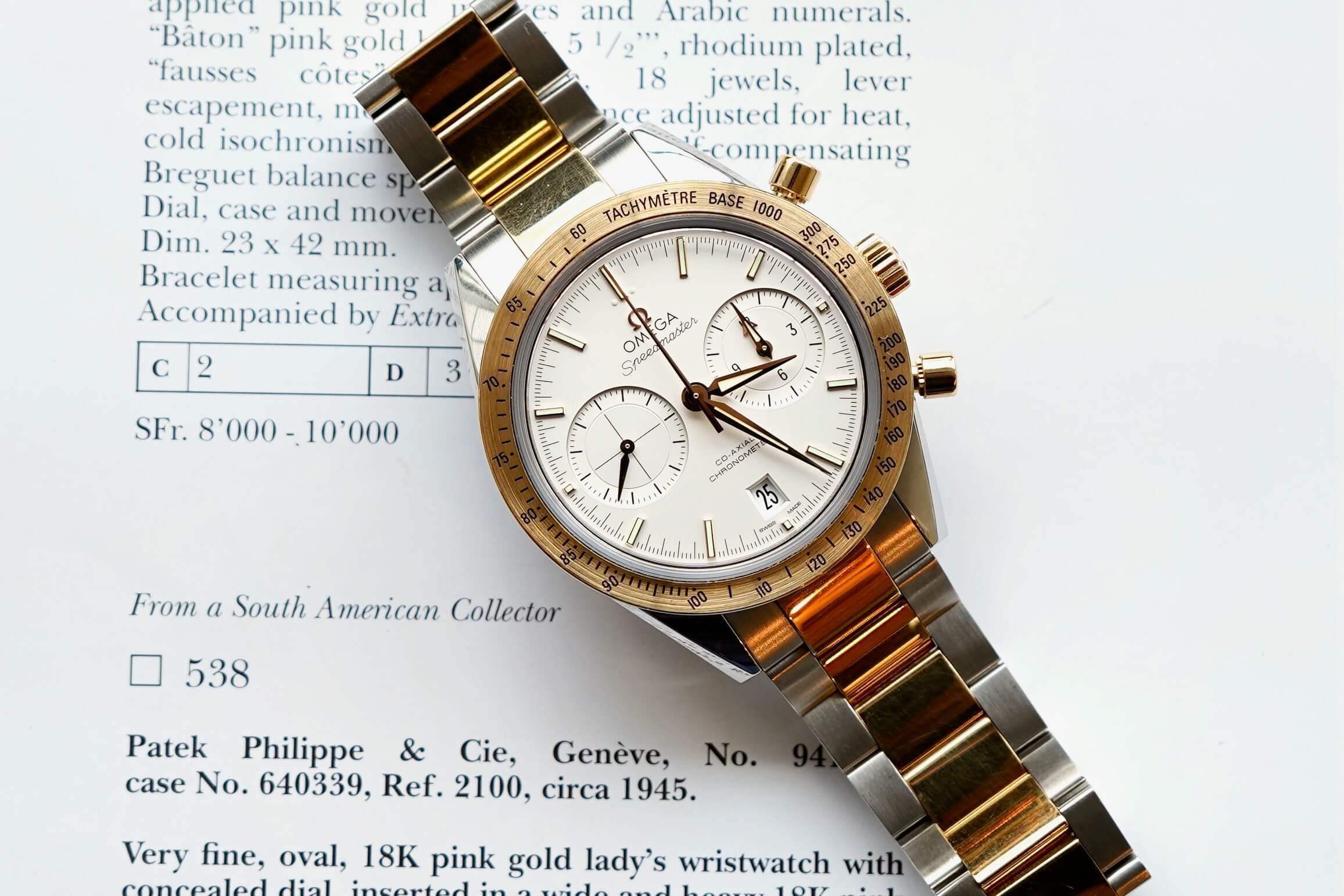 Omega speedmaster hotsell 57 gold