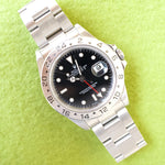 Rolex Explorer ii 16570 GMT 1995 40MM Black Dial SERVICED Travel Box and Service Papers - WearingTime Luxury Watches