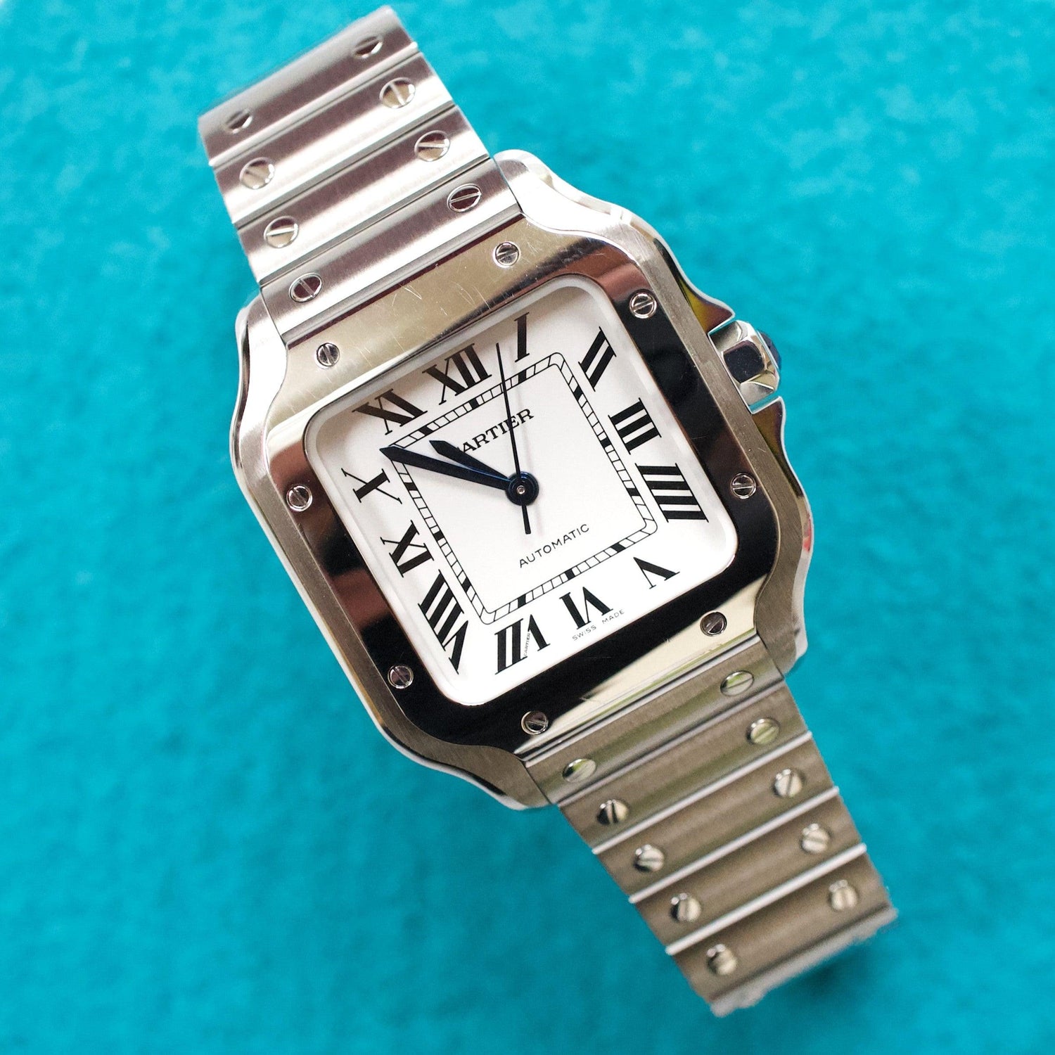 SOLDOUT: Cartier Santos WSSA0029 2022  Medium Mens Automatic Box Papers Warranty