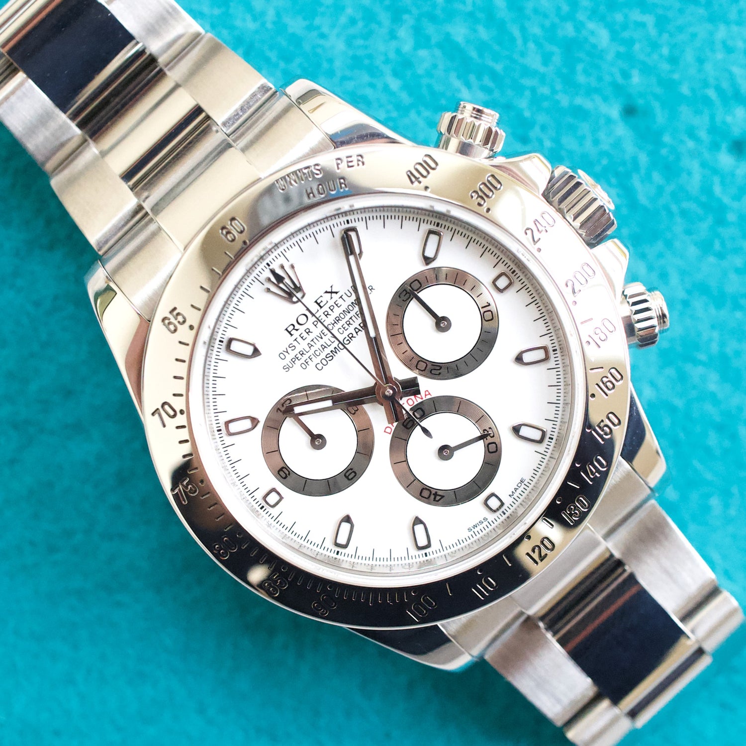 SOLDOUT: Rolex Daytona 116520 Automatic Chronograph 40MM White Dial Box and Papers 2013