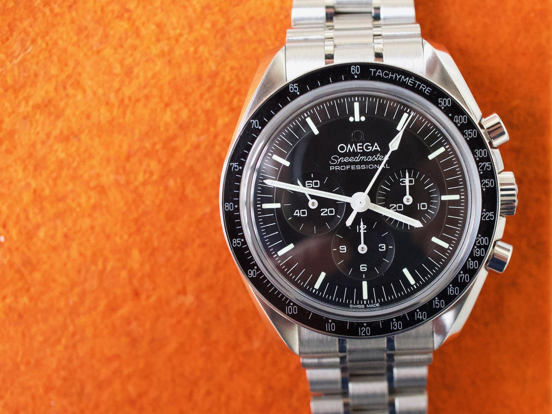 SOLDOUT: Omega Speedmaster Professional 310.30.42.50.01.002 2023 Sapphire Crystal 42MM Chronograph OMEGA WARRANTY RETAIL $8000 - WearingTime Luxury Watches