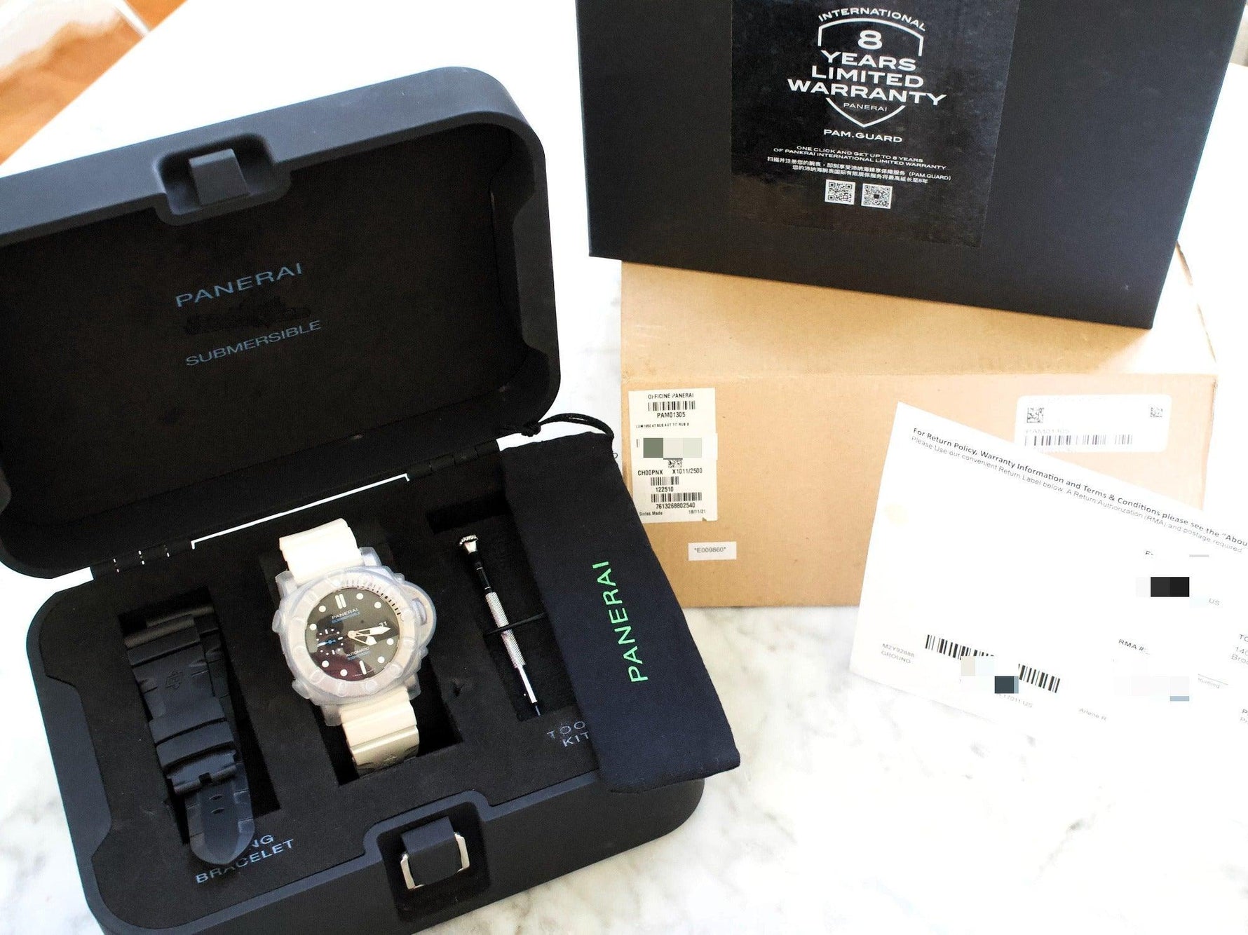 Panerai Luminor Submersible 1950 3 Days Automatic PAM01305 47MM Titanium - WearingTime Luxury Watches