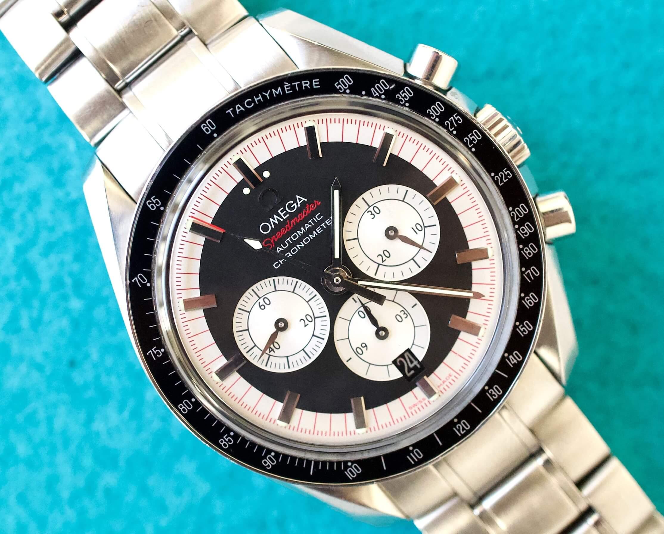 SOLDOUT Omega Speedmaster 42MM Automatic Chronograph Panda Steel