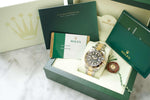 Rolex GMT Master II 116713LN CERAMIC Gold and Steel Automatic GMT Black Dial Box PAPERS - WearingTime Luxury Watches