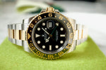 Rolex GMT Master II 116713LN CERAMIC Gold and Steel Automatic GMT Black Dial Box PAPERS - WearingTime Luxury Watches