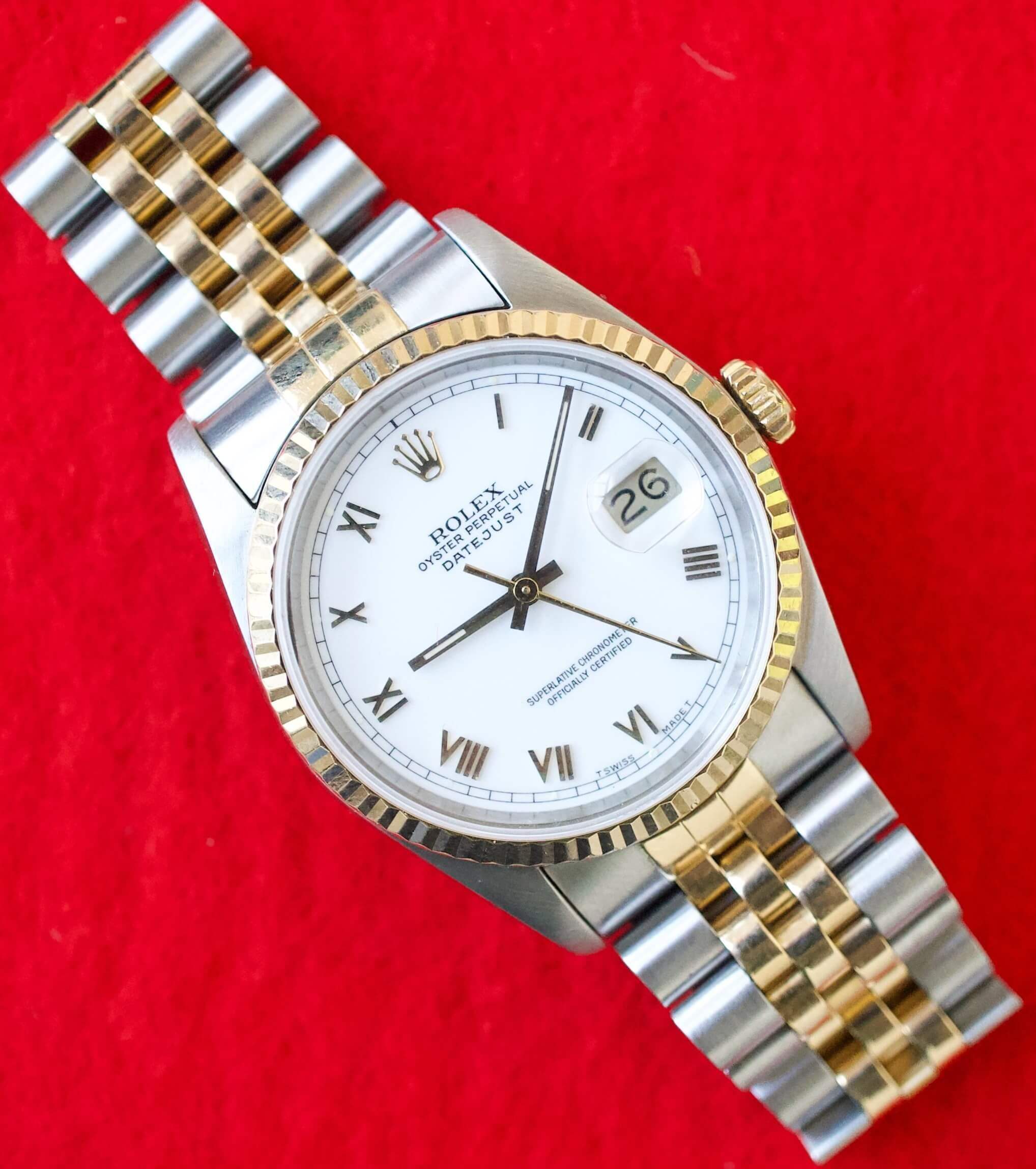 Rolex 16233 white on sale dial