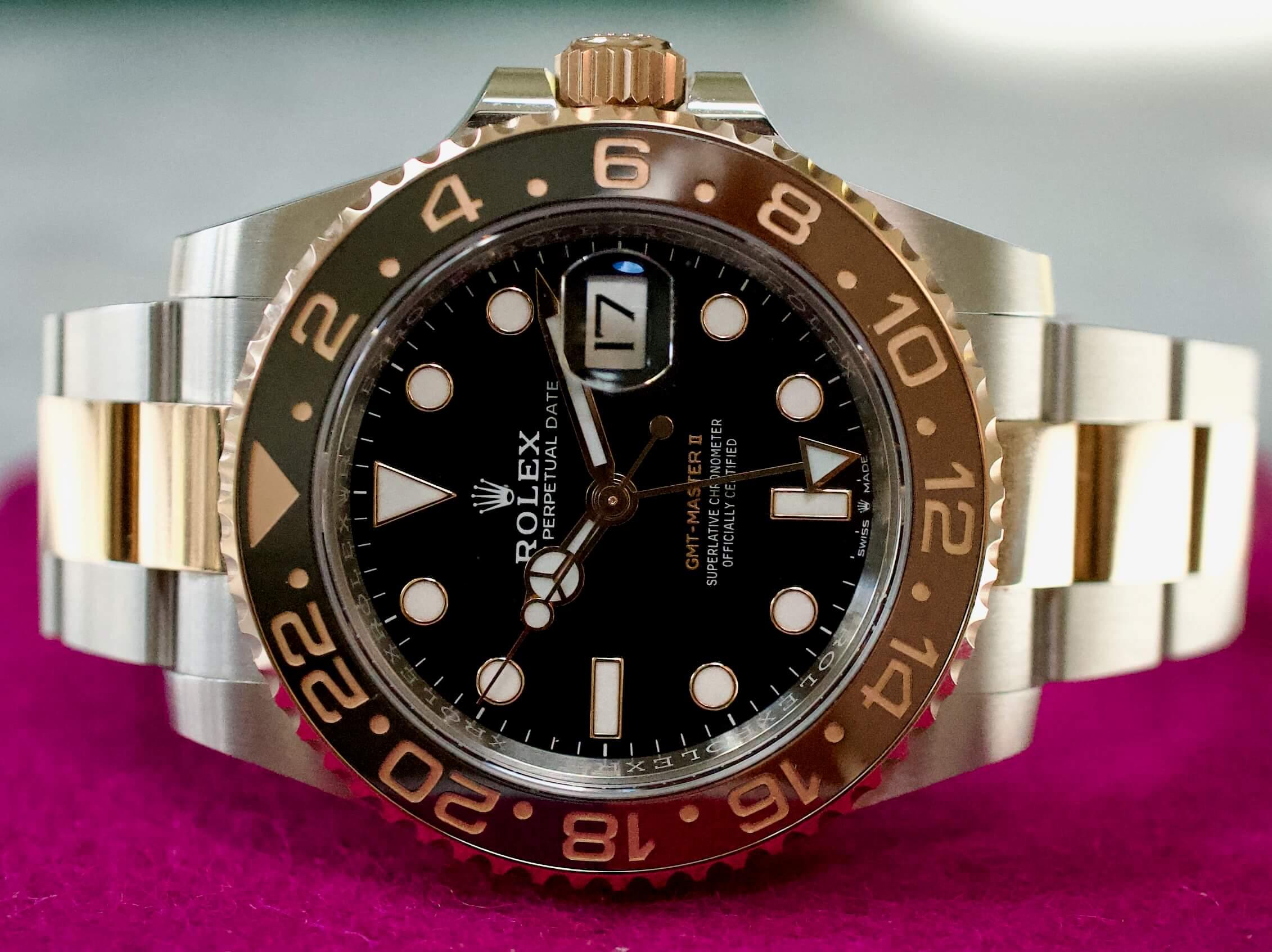 Rolex two discount tone root beer