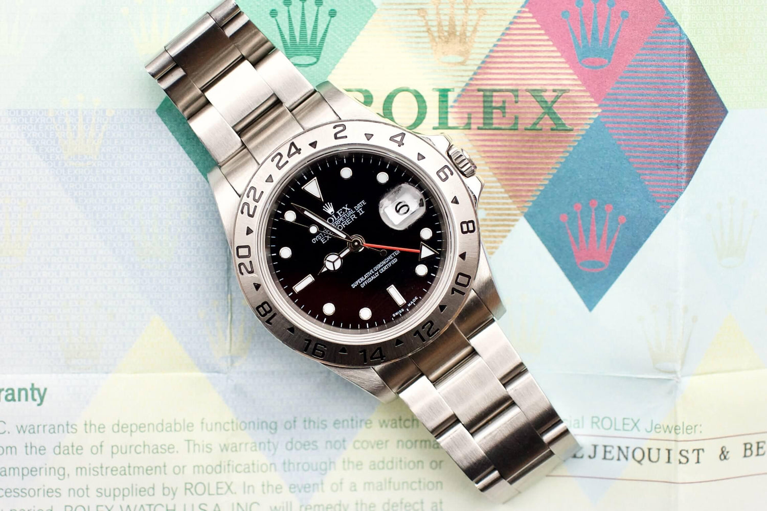 2006 Rolex Explorer ii 16570 Complete Box Papers - WearingTime Luxury Watches