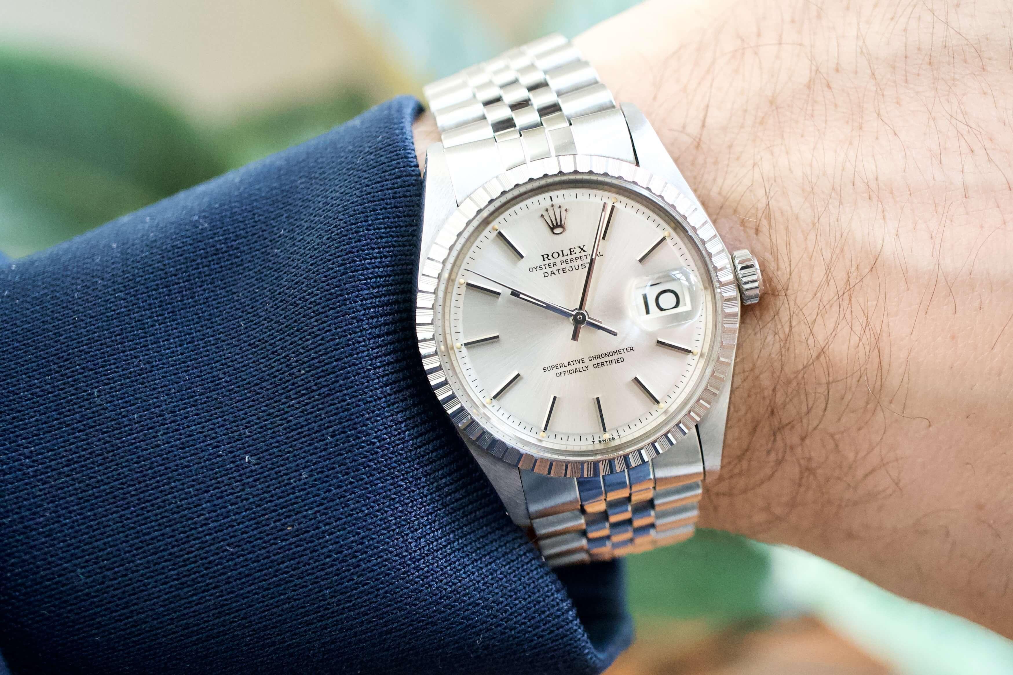 SOLD OUT: 1978 Rolex Vintage Datejust Ref 1603 36mm Engine Turned Bezel  Jubilee Bracelet – WearingTime Luxury Watches