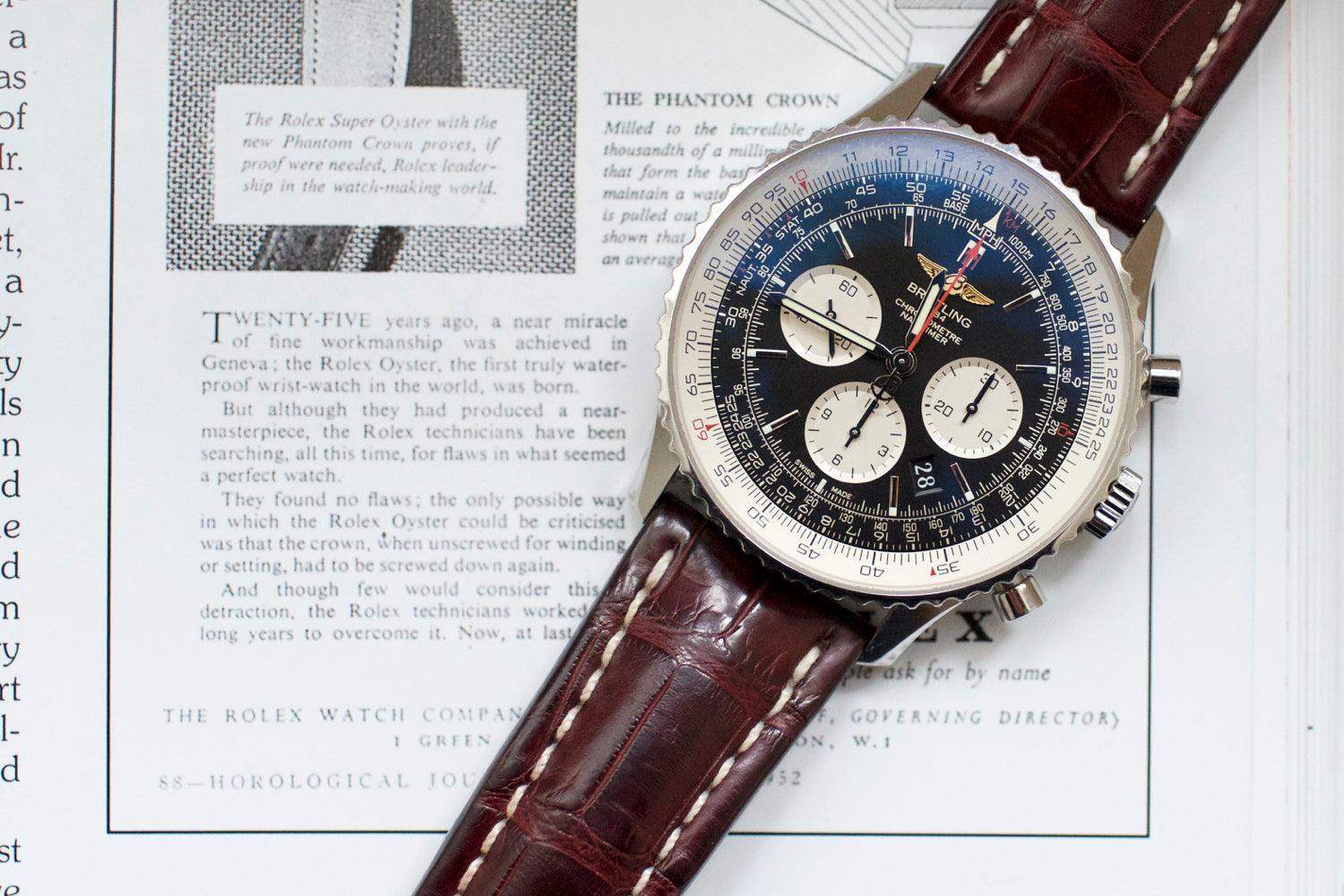 SOLD OUT Breitling Navitimer 01 46 MM AB012721 Mens Chronograph WearingTime Luxury Watches