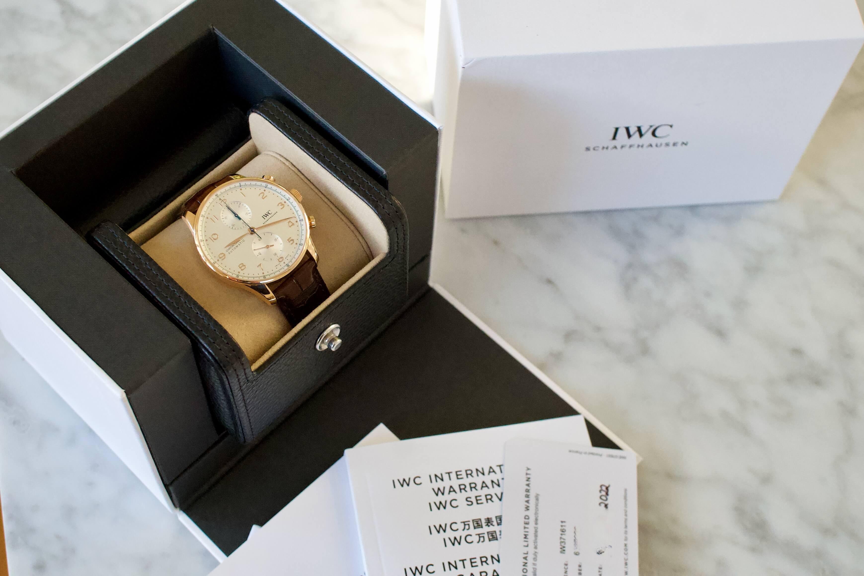 SOLD OUT IWC Portuguese Chronograph 2022 18K RED GOLD IW371611