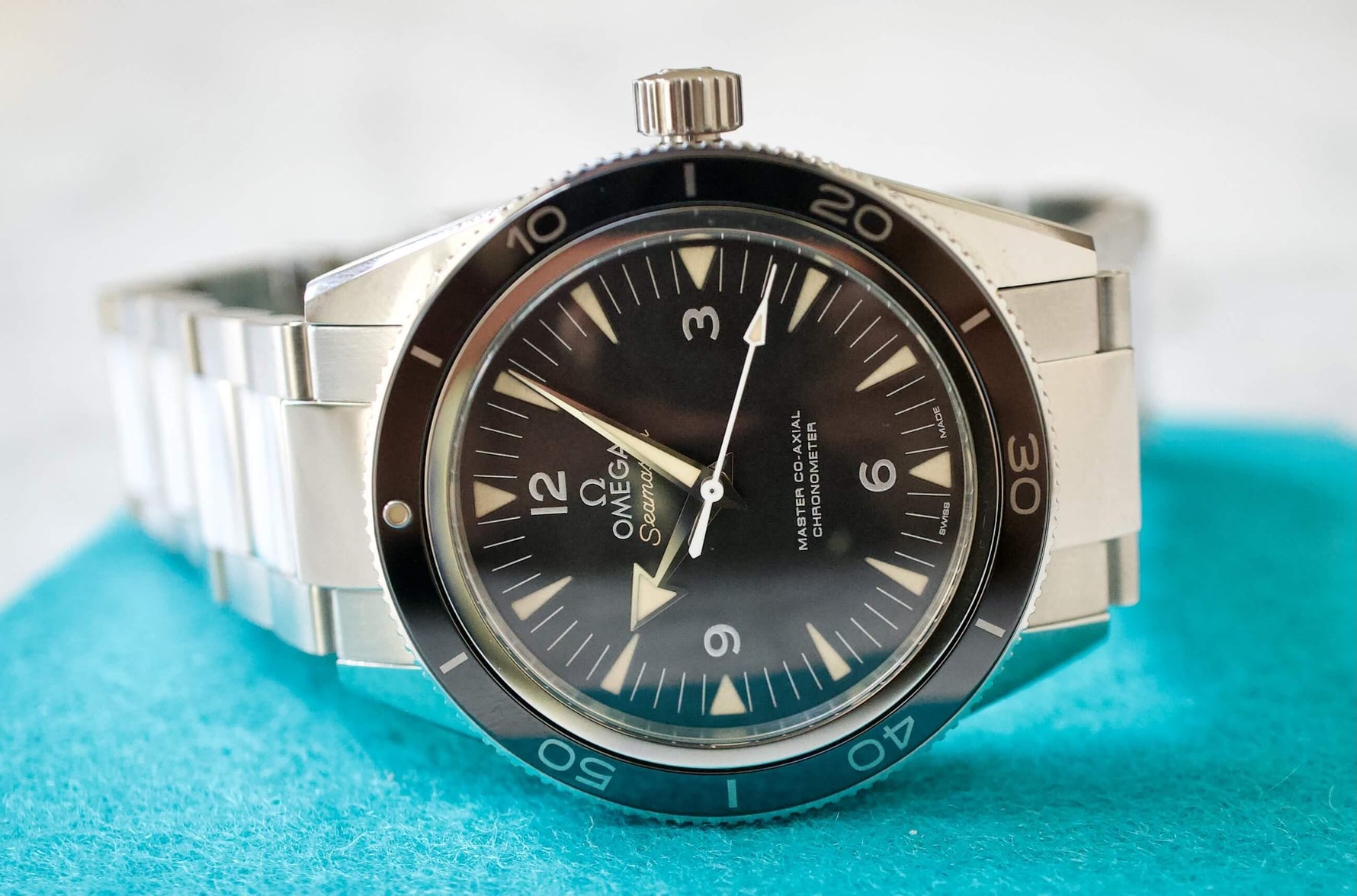 SOLD OUT: Omega Seamaster 300m Liquidmetal 233.30.41.21.01.001 41MM Co-Axial Black Steel Box and Pictogram Card 2019 - WearingTime Luxury Watches