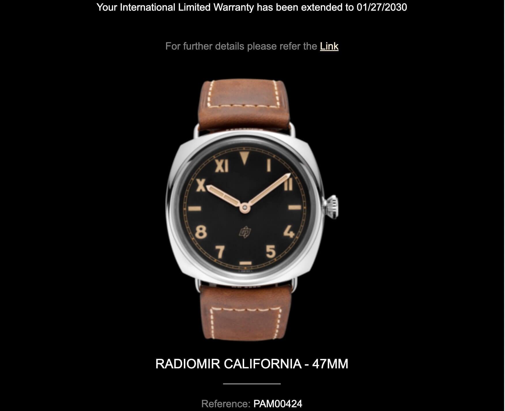 SOLD OUT Panerai Radiomir California No Date 47MM Manual Wind