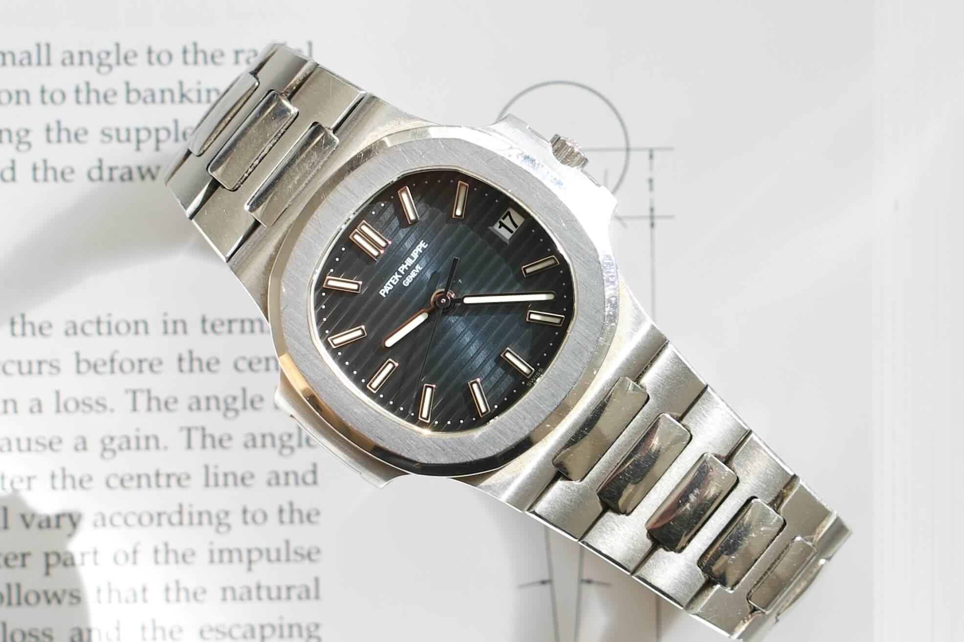 SOLD OUT Patek Philippe Nautilus Blue Stainless Steel Bracelet