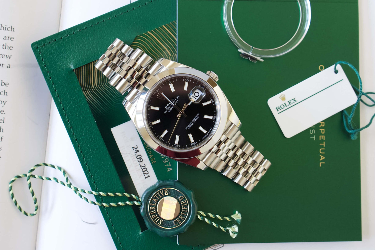 SOLD OUT: Rolex Datejust II Ref. 126300 Unworn 2021 Black Index Dial Box and Papers Jubilee - WearingTime Luxury Watches