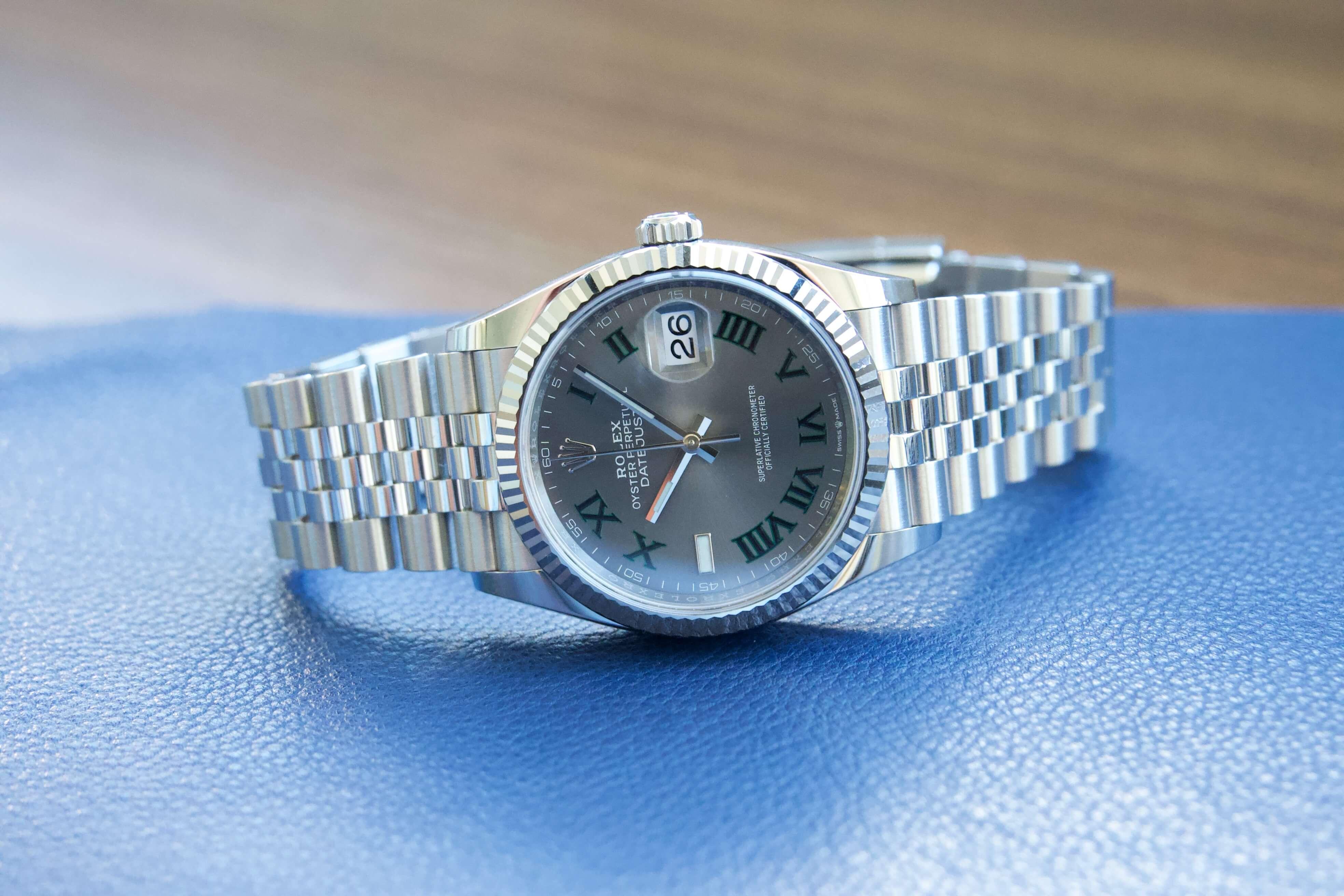 Rolex datejust rhodium on sale 36