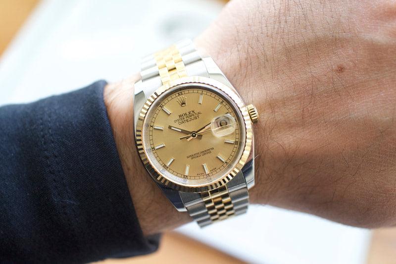 SOLDOUT: 2008/09 Rolex Datejust Champagne Dial 116233 