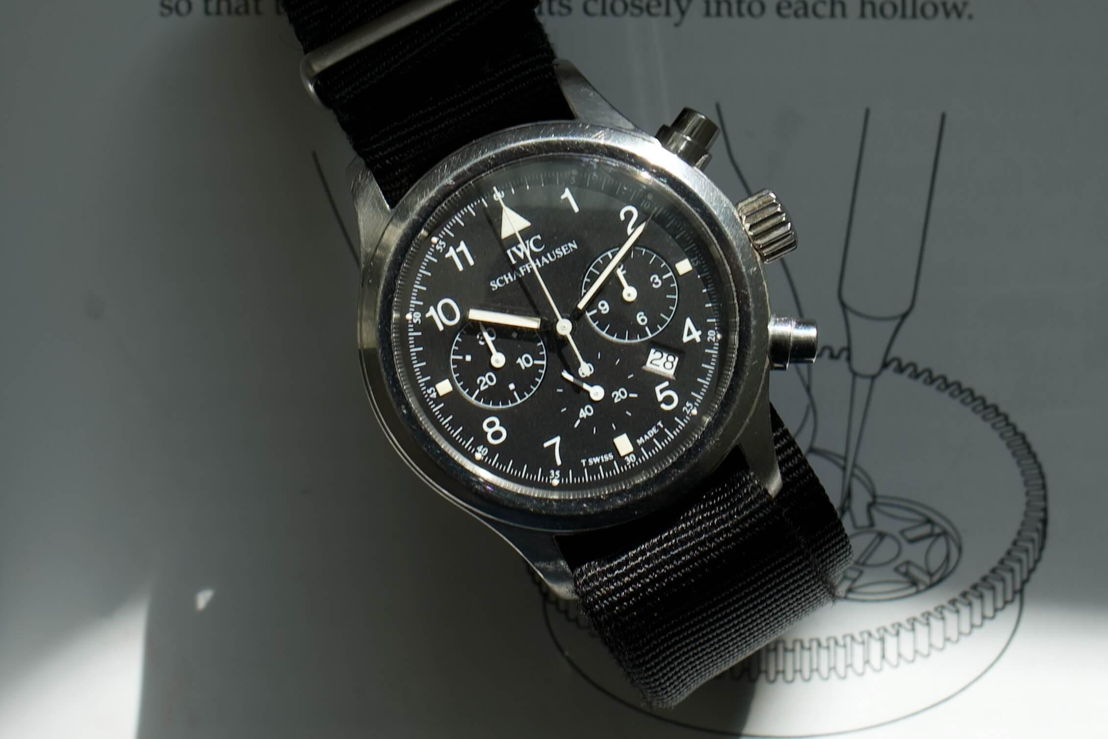 SOLDOUT IWC Schaffhausen Flieger Chronograph Pilot 3741 Men Watch WearingTime Luxury Watches