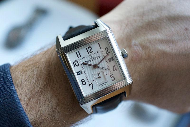 SOLDOUT JLC Reverso HomeTime Squadra GMT WearingTime Luxury Watches