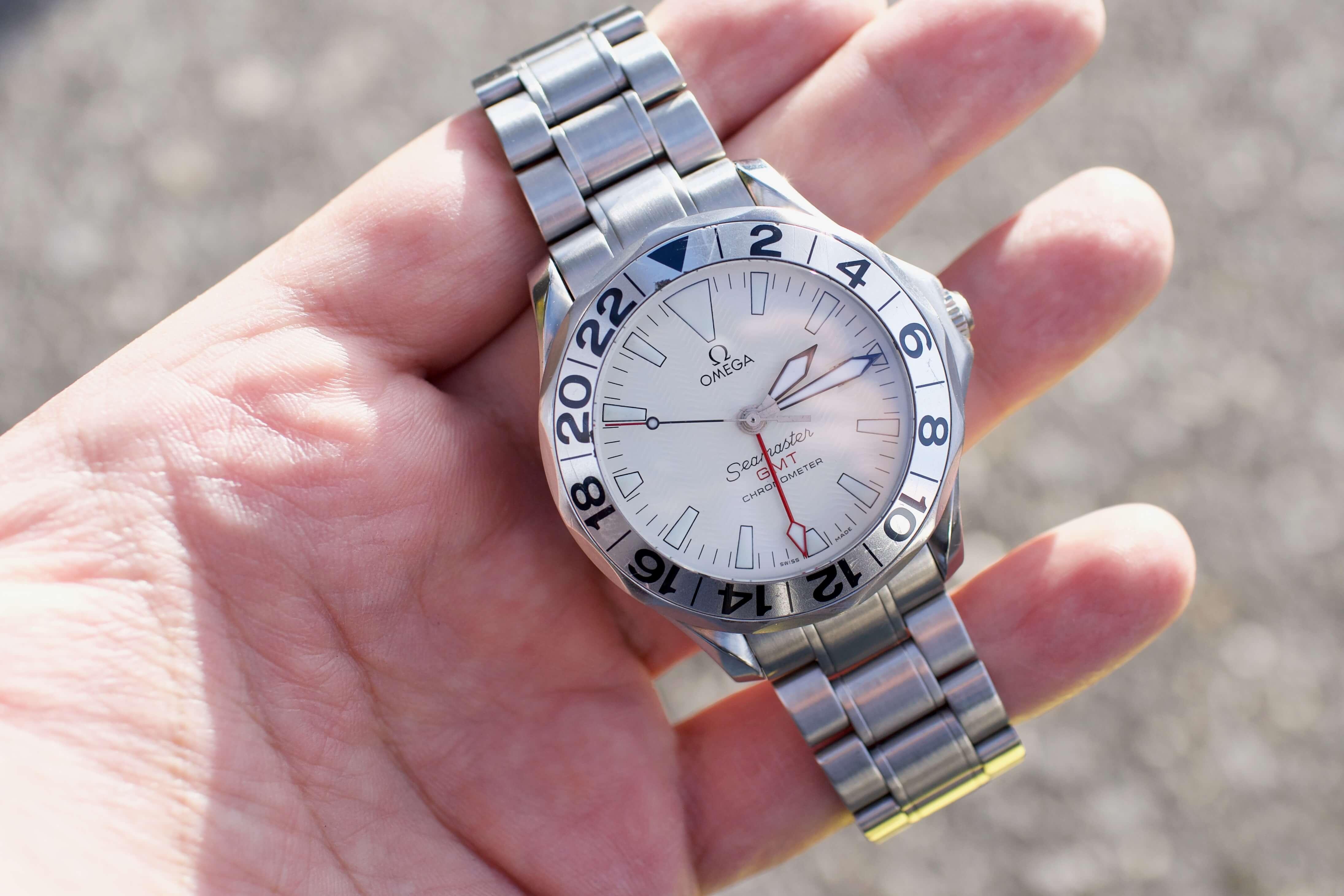 Omega seamaster gmt great white new arrivals