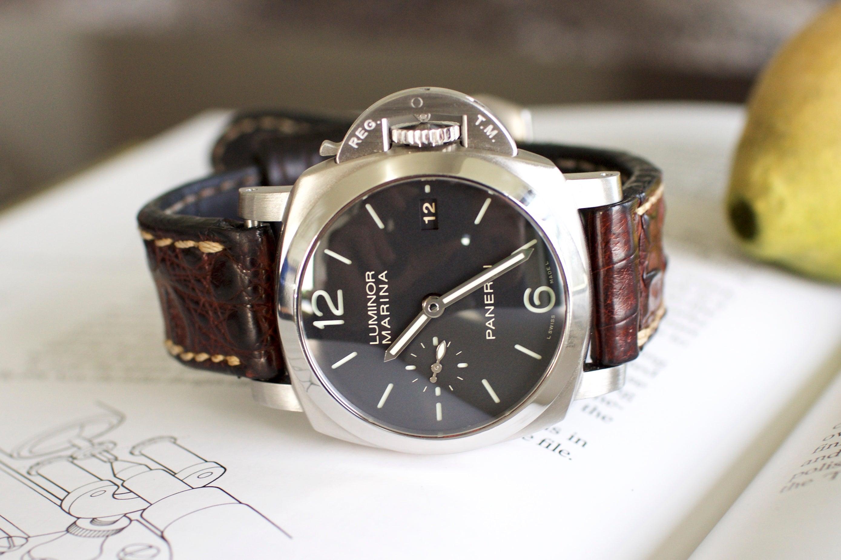 Panerai luminor strap size hot sale