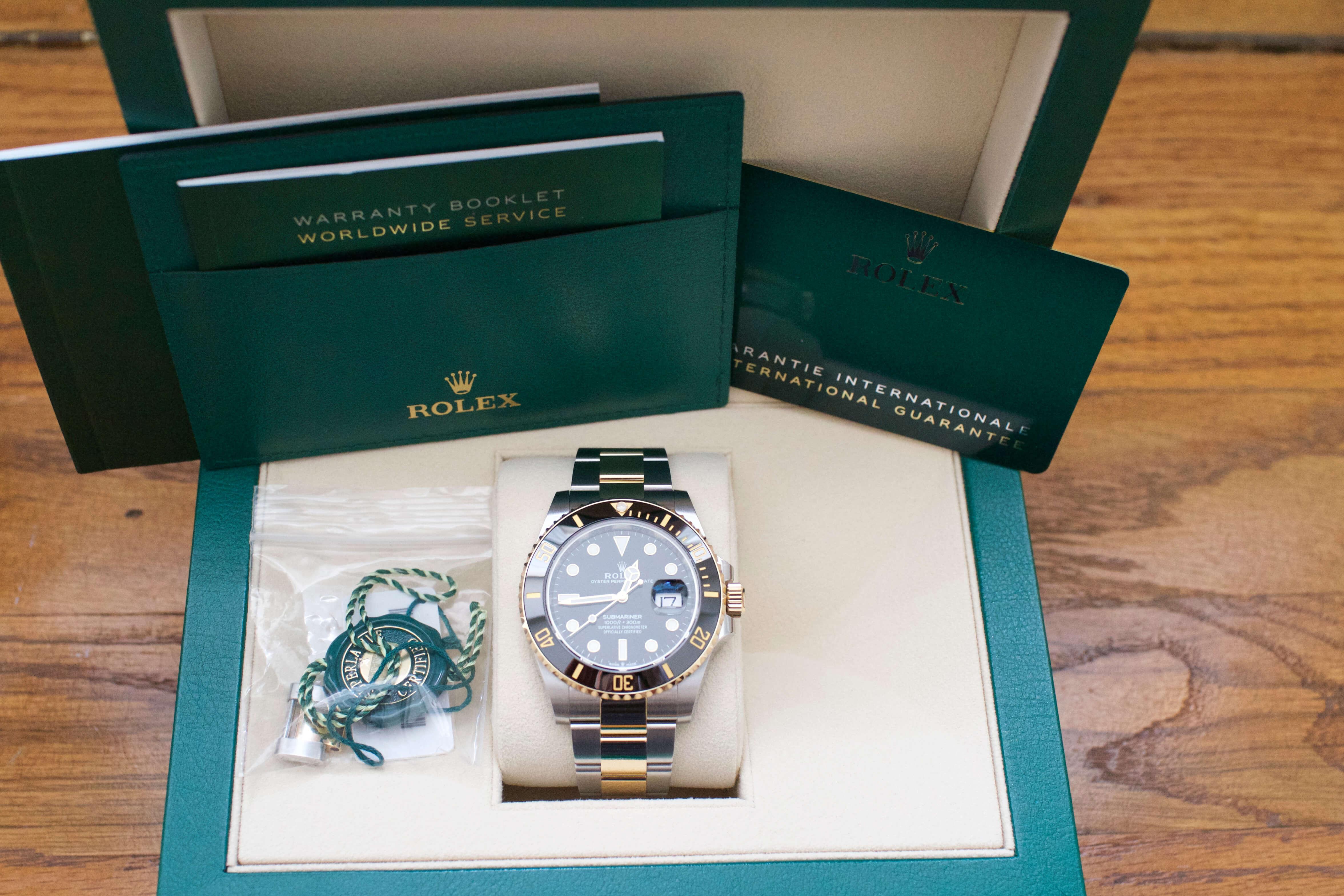 Rolex 2 tone submariner hot sale