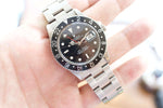 SOLDOUT: Rolex 16750 GMT Master Glossy 1982 Black Bezel - WearingTime Luxury Watches