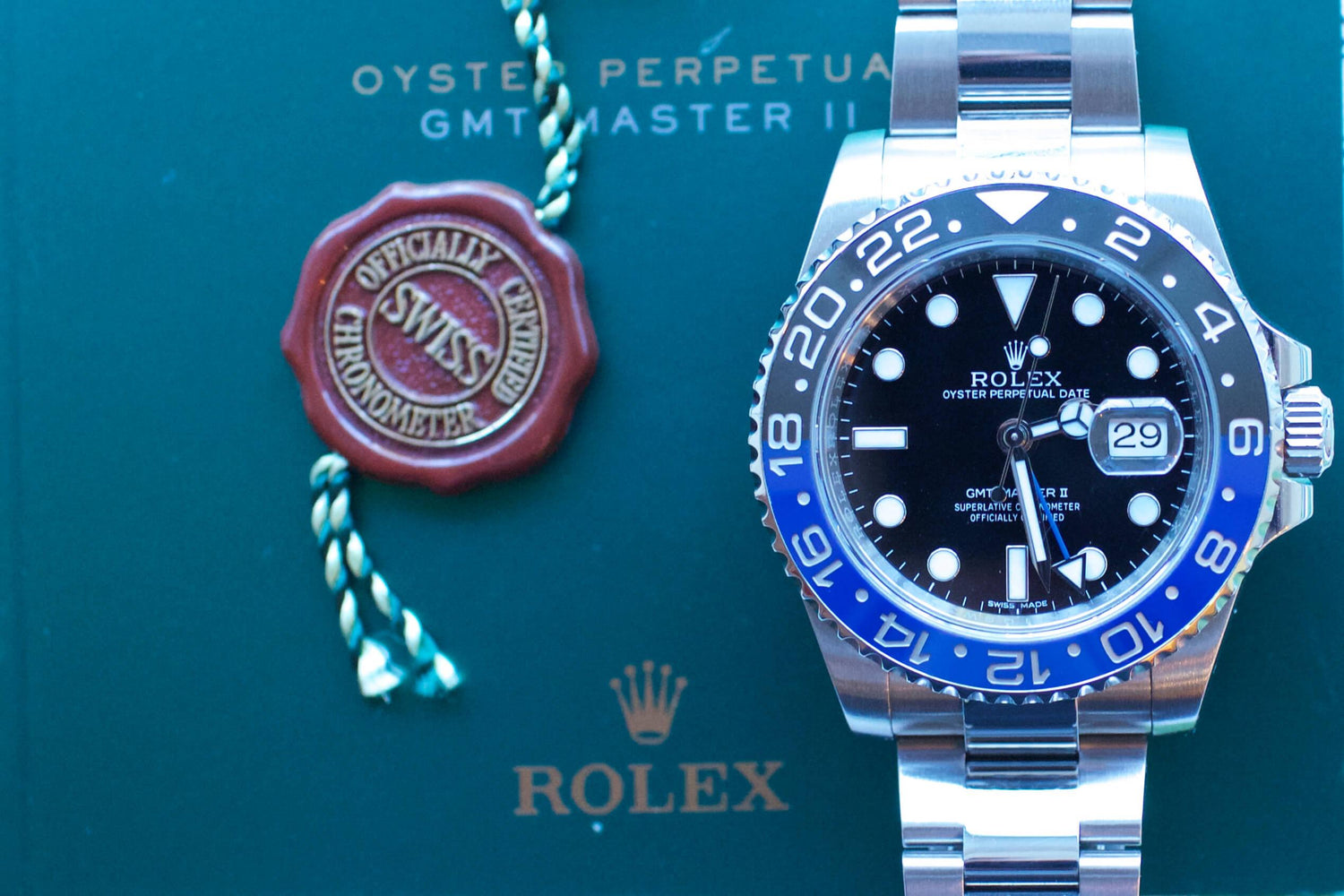 SOLDOUT: Rolex GMT-MASTER II 116710 BLNR BATMAN Black/Blue Ceramic Bezel Watch - WearingTime Luxury Watches