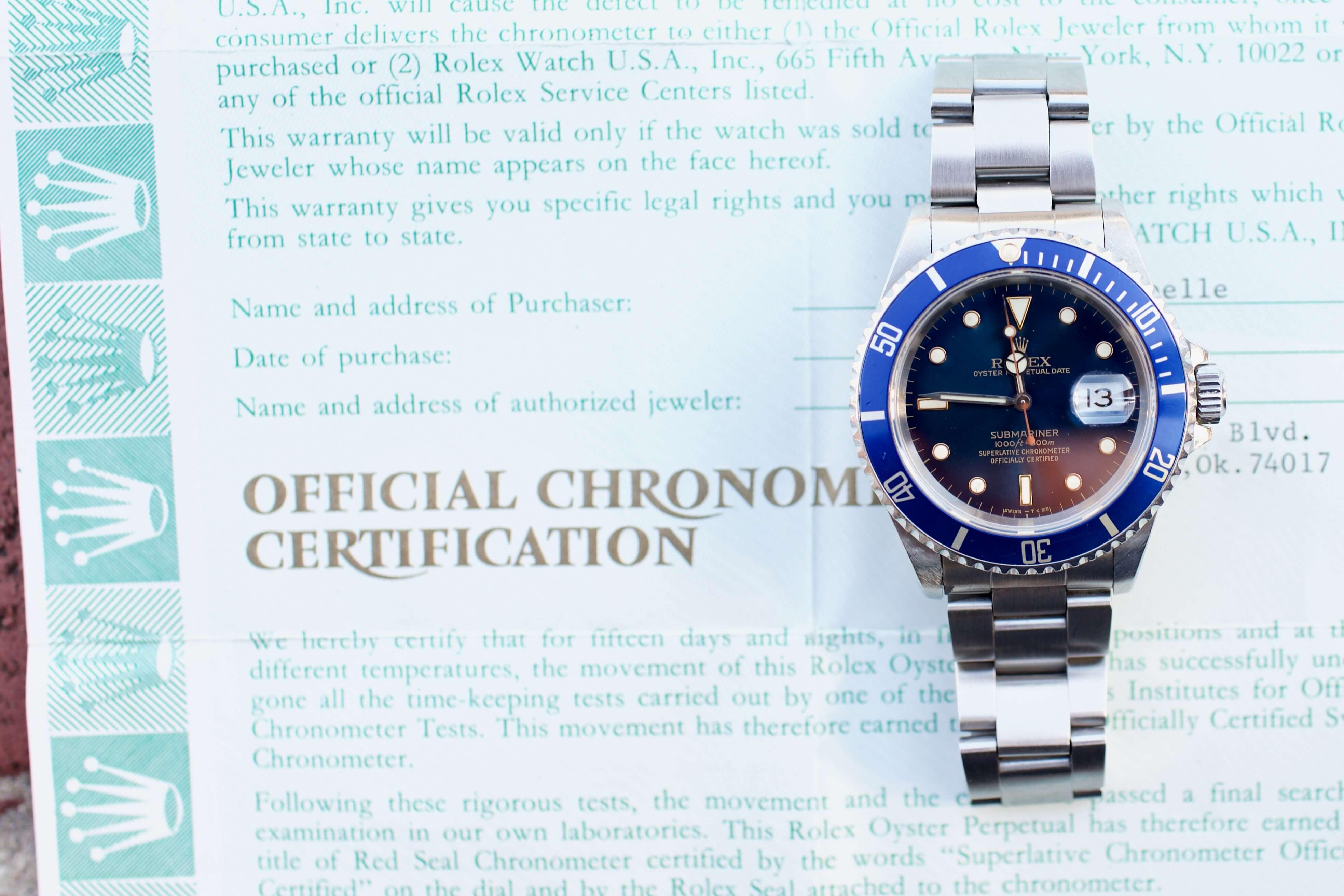 Rolex 16610 cheap blue