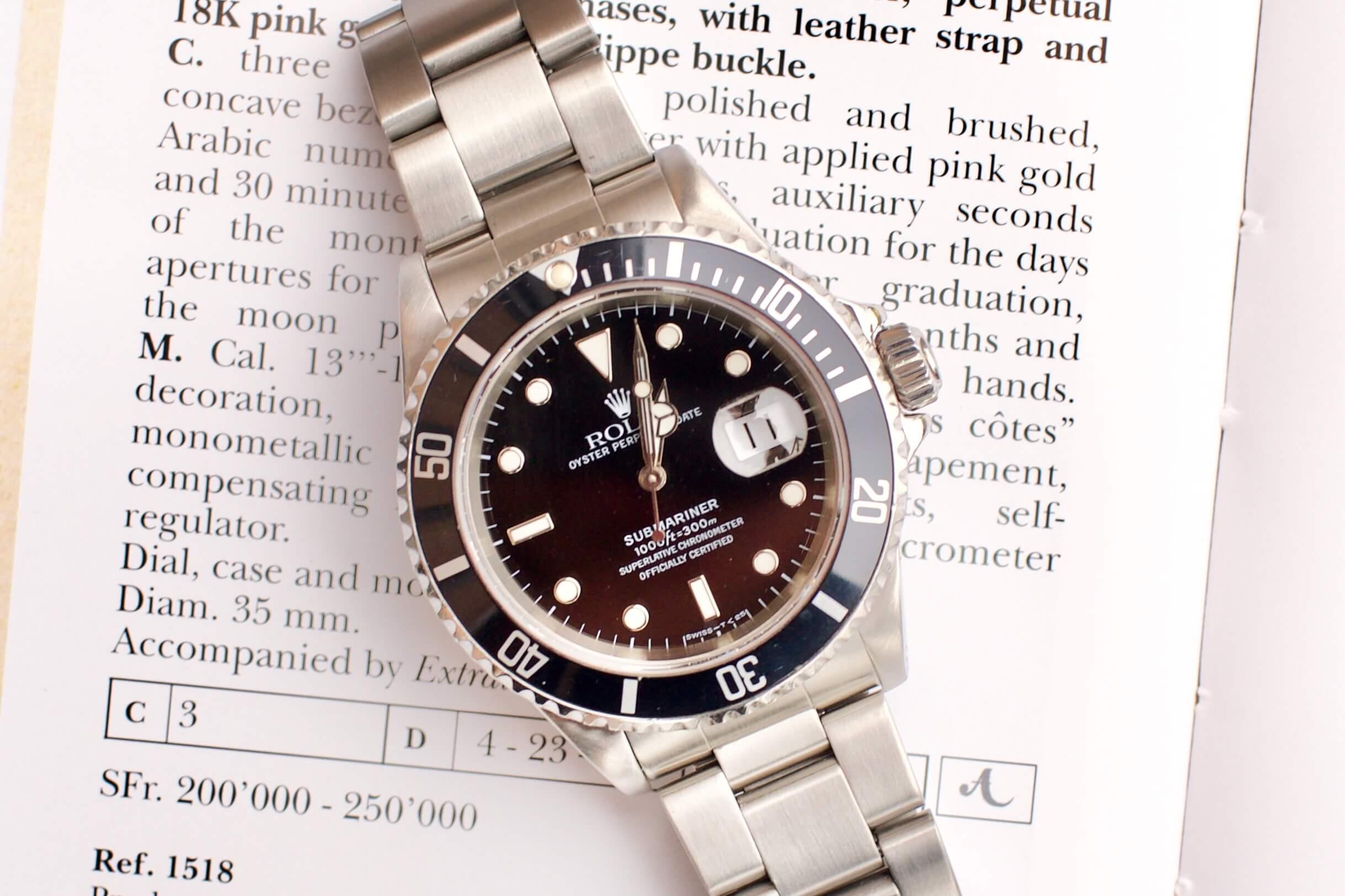 Rolex best sale submariner cote