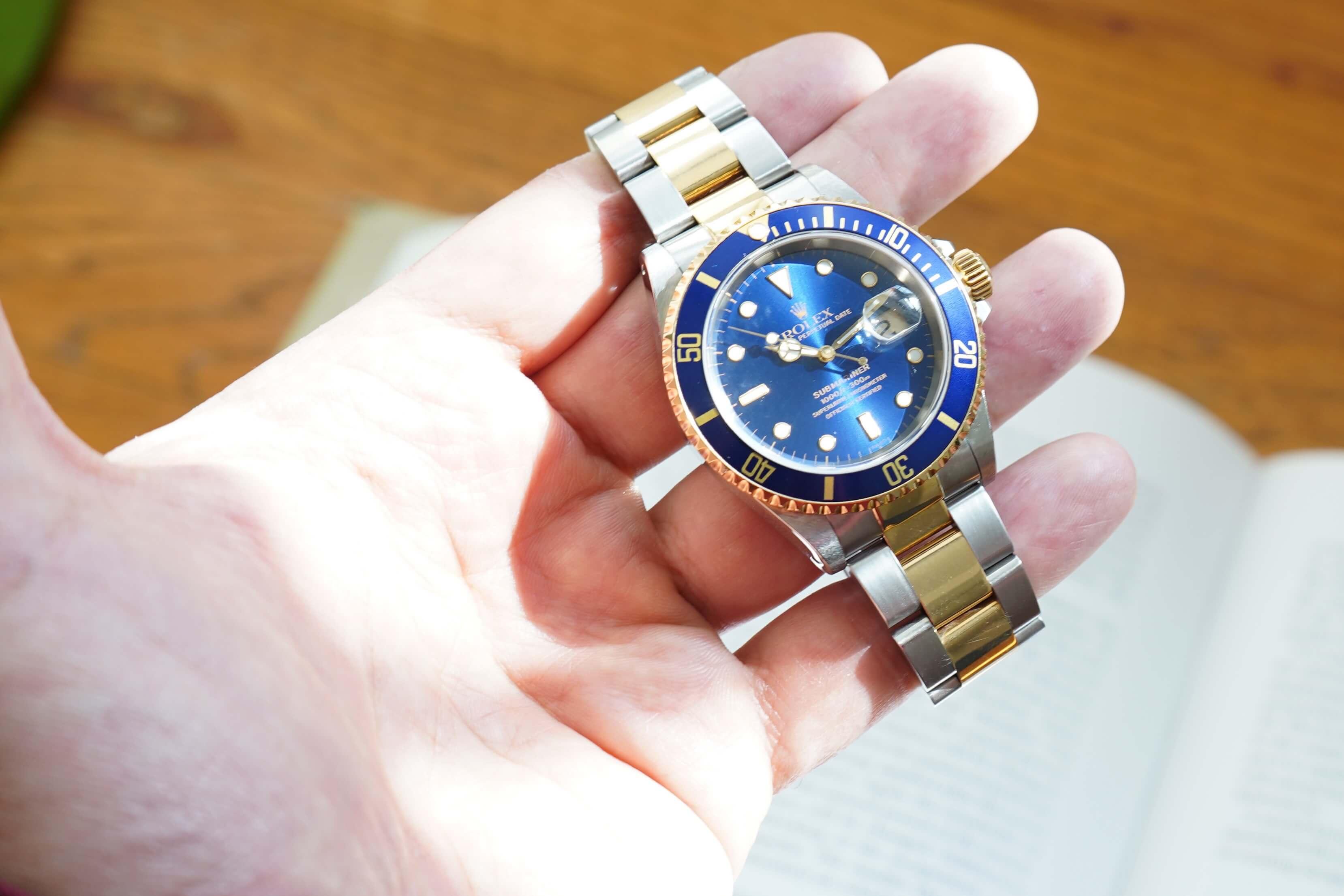 Rolex bluesy on discount wrist