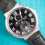 Ulysse Nardin Maxi Marine 263-67 Date Power Reserve 200m Black Stainless Steel Box 2010 - WearingTime Luxury Watches